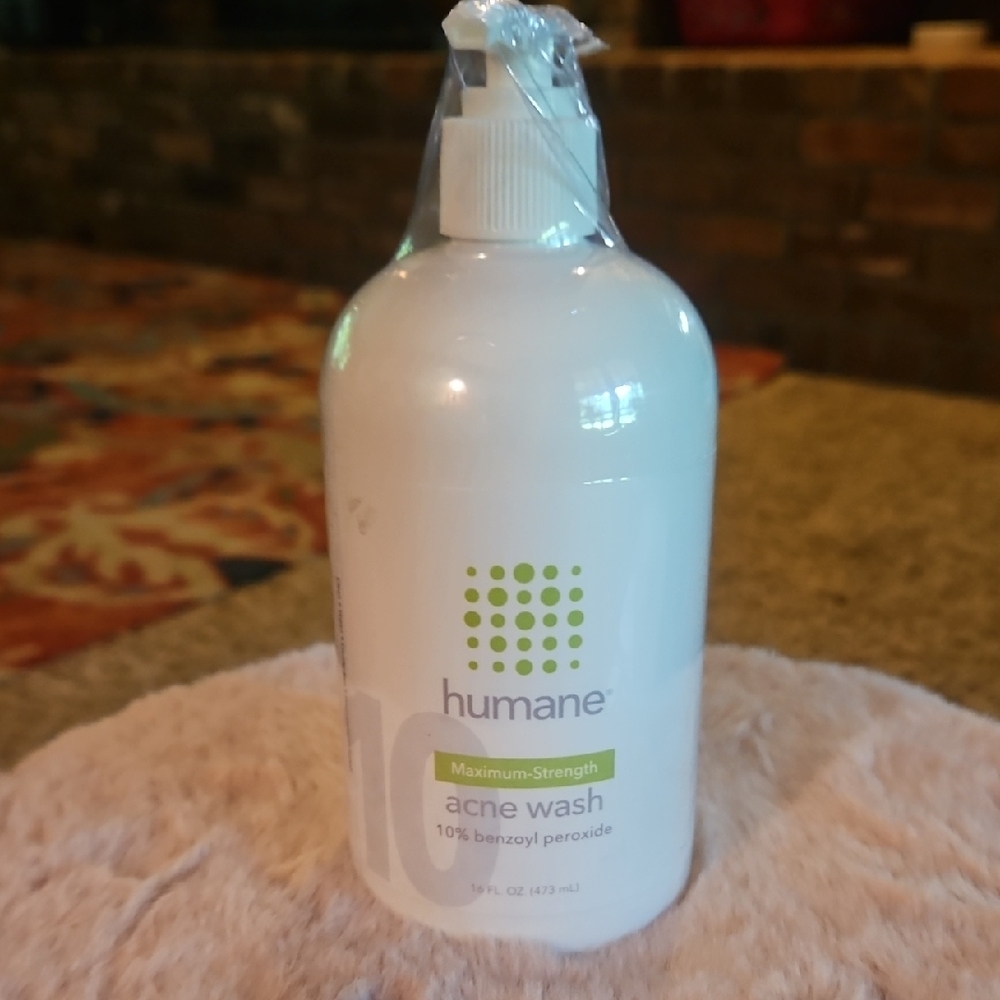 Humane Maximum Strength Acne Wash 16oz NWOT